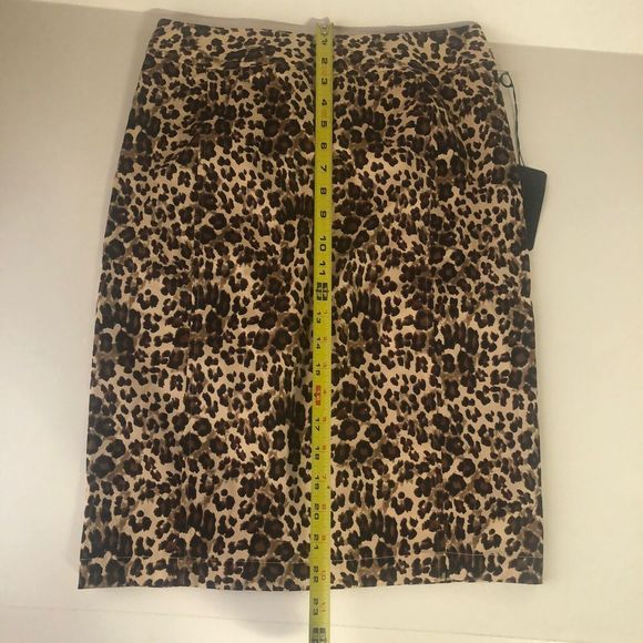 41 hawthorn Brown Small Kristina Leopard Print Pencil Skirt - Picture 9 of 10